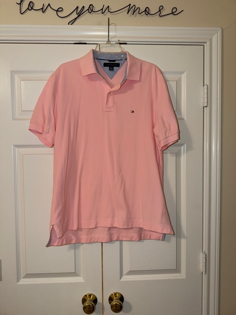 Tommy Hilfiger Men’s Light Pink Polo Shirt